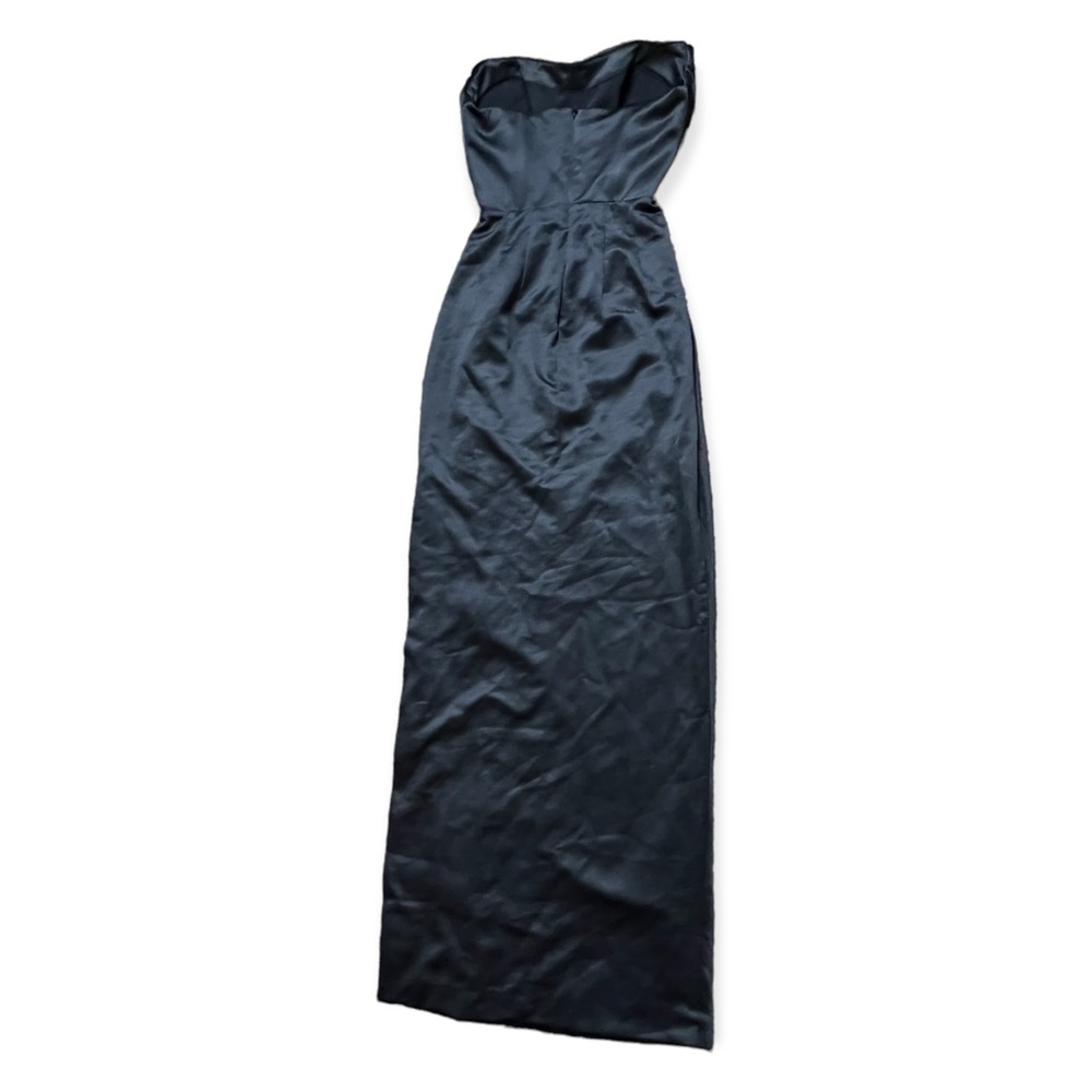 House of CB ‘Adrienne’ Black Satin Strapless Dress - Picture 13 of 15
